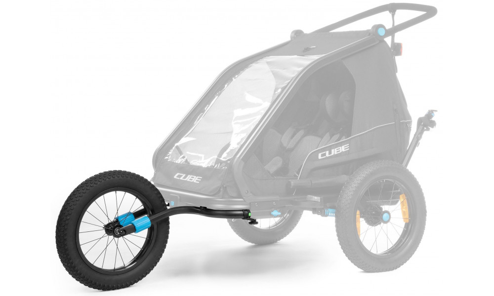 Support wheel Cube Fat Jogger Kit for trailer Double - 2