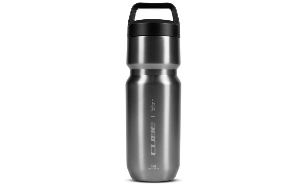 Фляга Cube Arc 500 stainless steel insulated brushed grey 