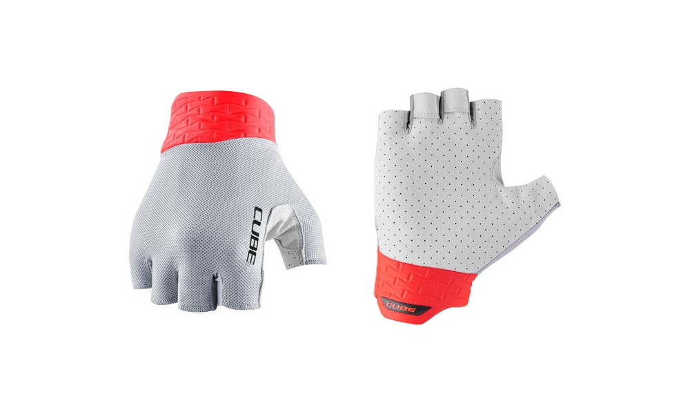 Gloves Cube Performance Short grey'n'red - 1