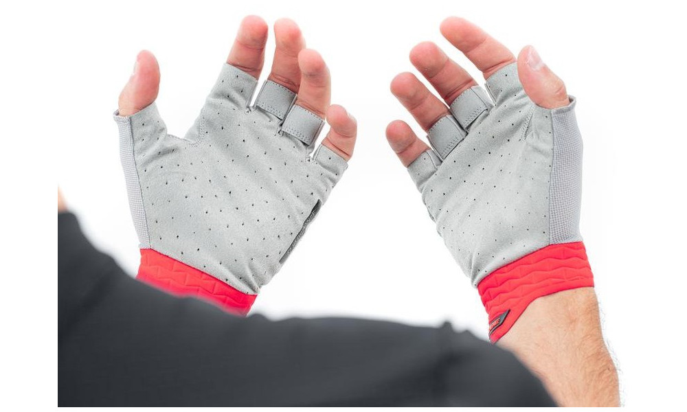 Gloves Cube Performance Short grey'n'red - 2