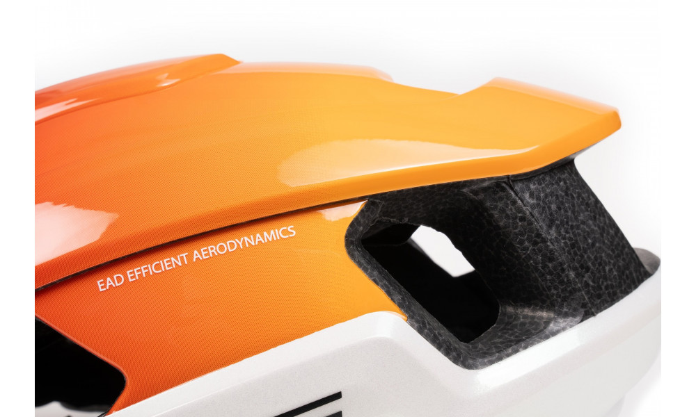 Helmet Cube Heron Teamline white'n'orange - 3