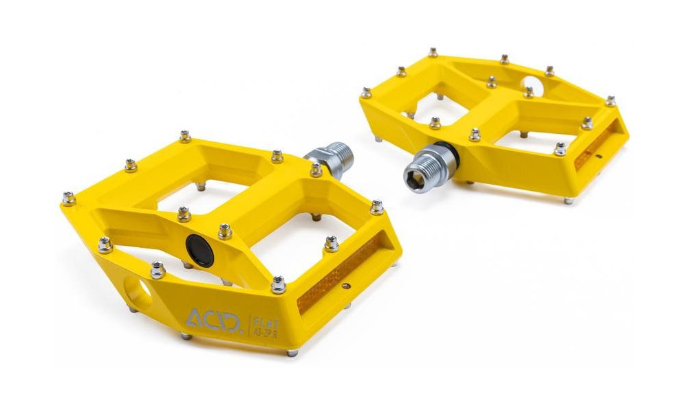 Pedals ACID Flat A3-ZP R Alu yellow - 3