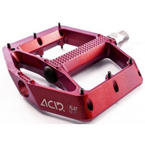 Pedals ACID Flat A3-ZP Alu red