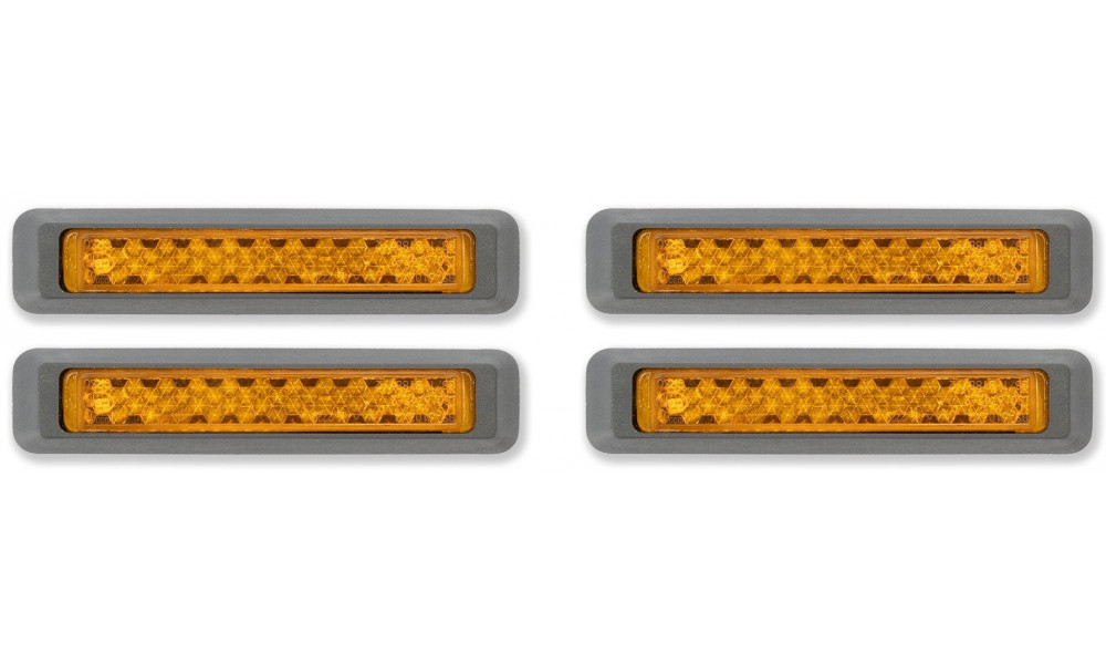 Pedal reflector set ACID Classic silver 