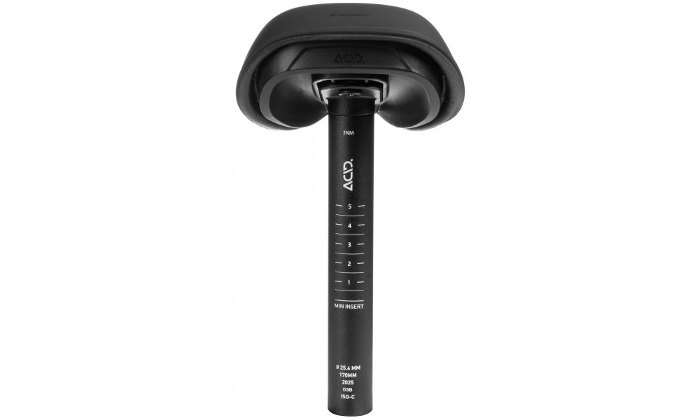 Saddle ACID Nino Rookie 198x120mm with seat post 25.4x170mm - 6