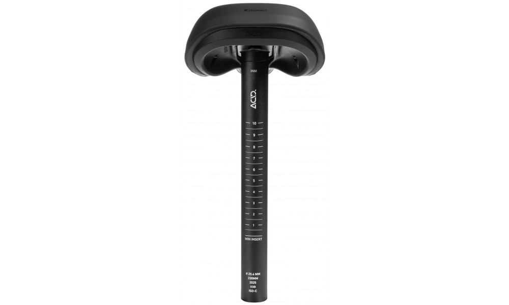 Седло ACID Numo Rookie 198x125mm with seat post 25.4x230mm - 6