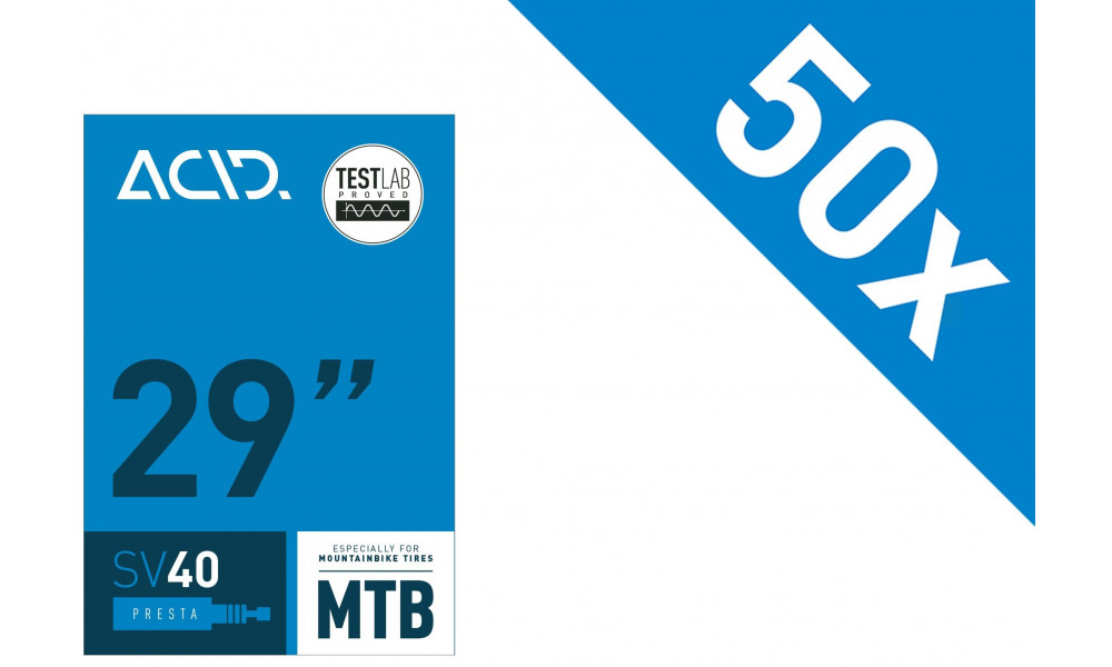 Tube 29" ACID MTB SV 40mm 50/62-622 Workshop (50 pcs.) 