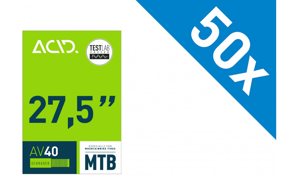 Tube 27.5" ACID MTB AV 40mm 47/54-584 Workshop (50 pcs.) 