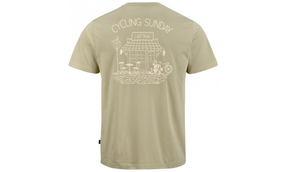 T-Shirt Cube Organic Cycling Sunday GTY Fit petrol - 2