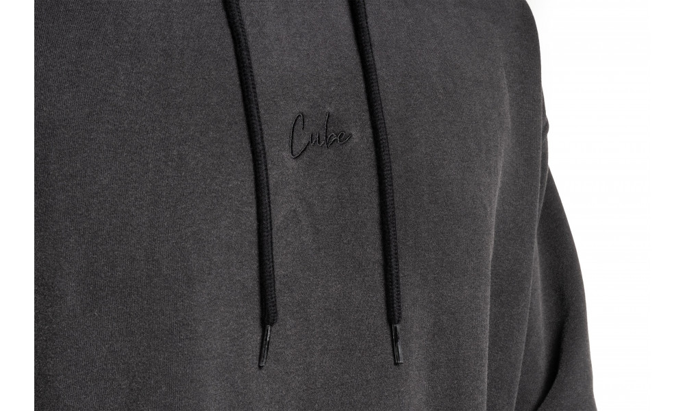 Кофта с капюшоном Cube Organic Script GTY Fit washed grey - 5