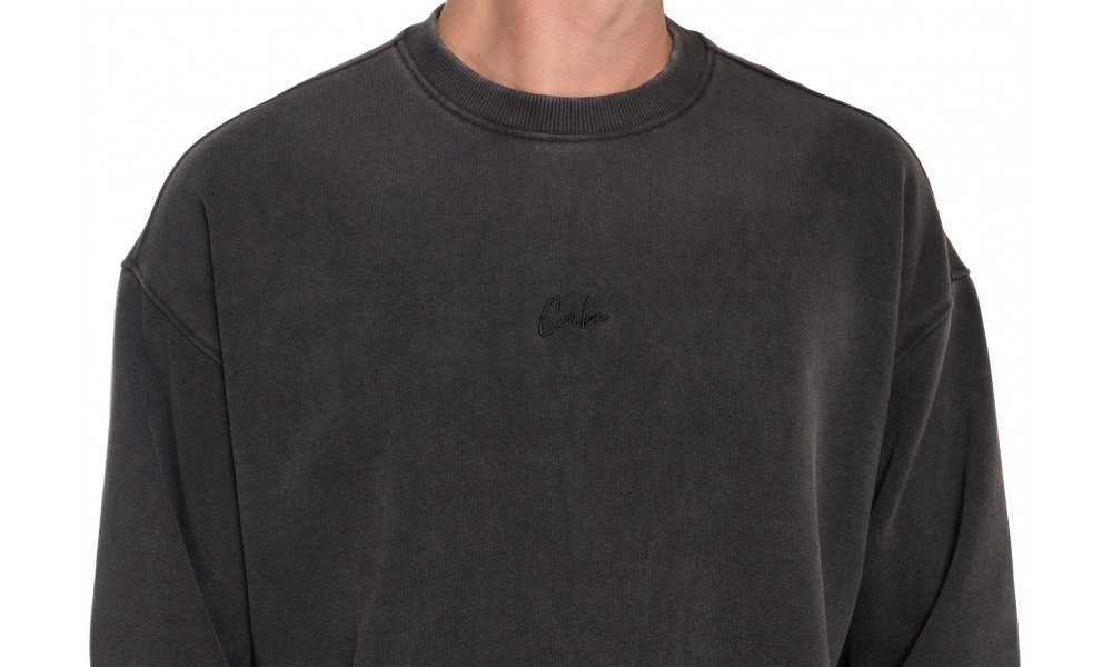 Кофта Cube Organic Script GTY Fit washed grey - 5