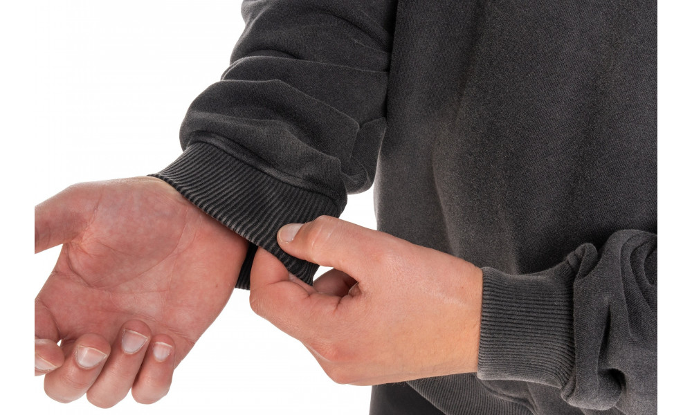 Sweater Cube Organic Script GTY Fit washed grey - 6