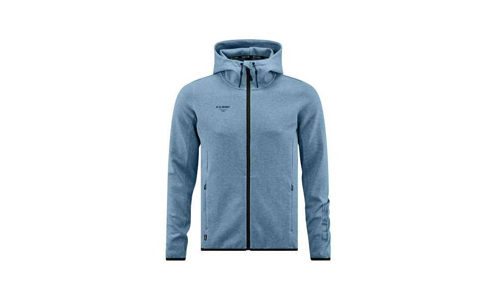 Hoodie Cube Zip Advanced blue - 1