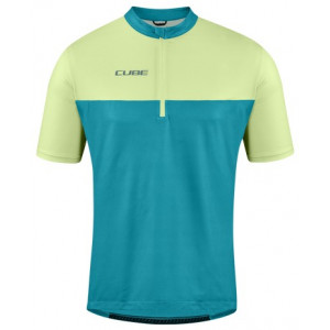 Веломайка Cube ATX Half Zip CMPT S/S green'n'lime