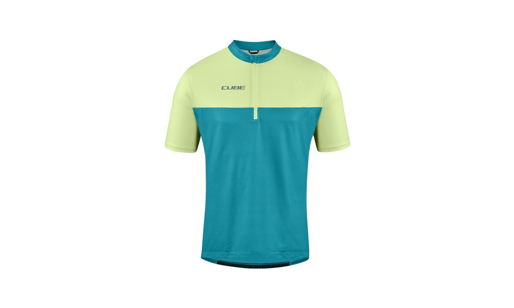 Веломайка Cube ATX Half Zip CMPT S/S green'n'lime - 1