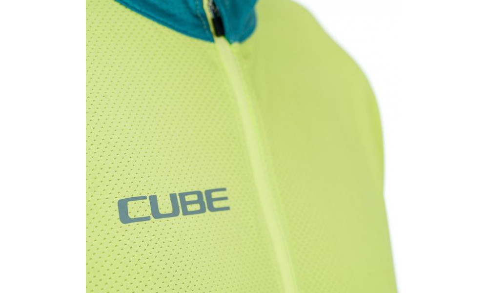 Cycling jersey Cube ATX Half Zip CMPT S/S green'n'lime - 2