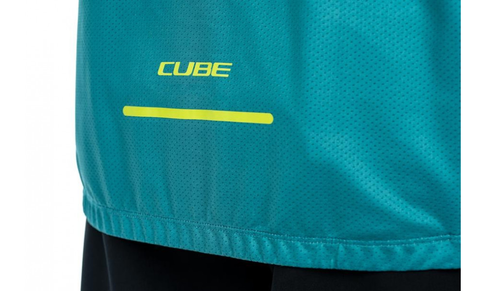 Веломайка Cube ATX Half Zip CMPT S/S green'n'lime - 3