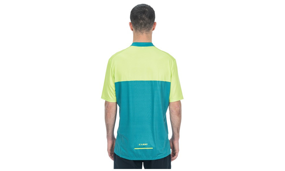 Веломайка Cube ATX Half Zip CMPT S/S green'n'lime - 4