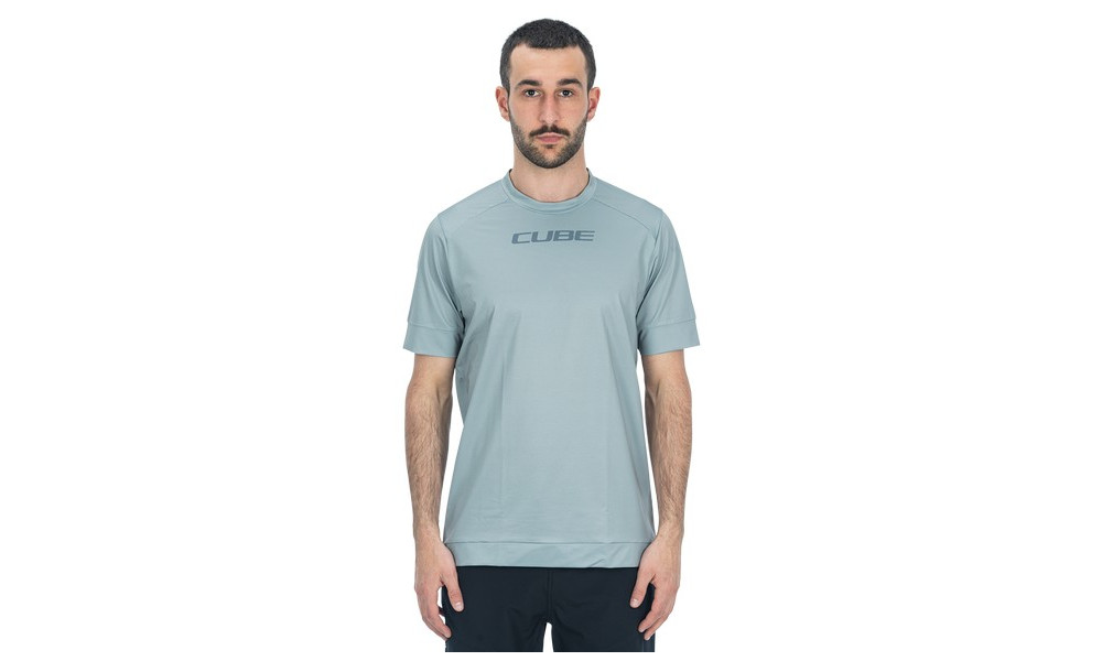 Веломайка Cube ATX Round Neck S/S grey - 5