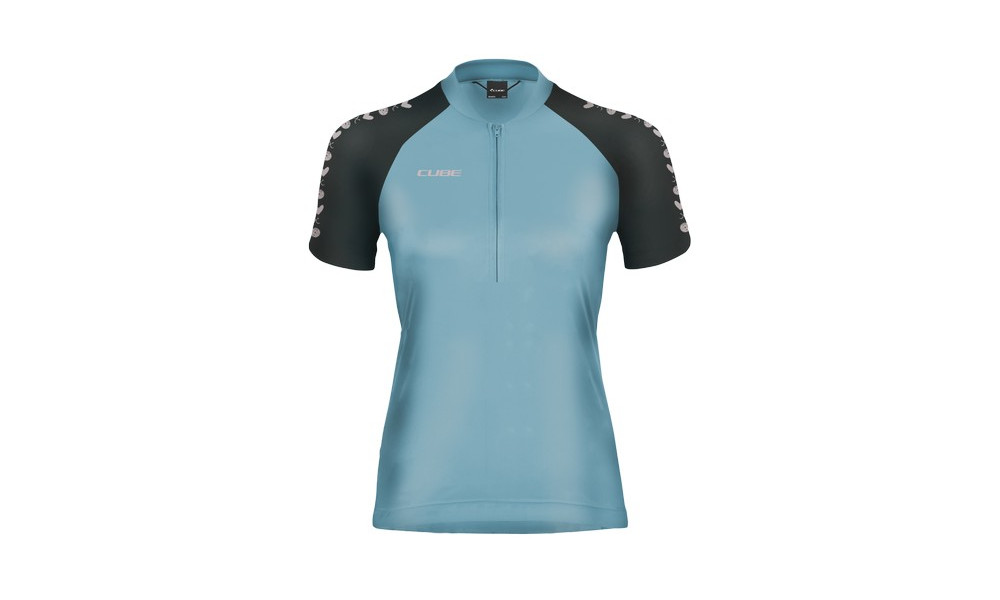 Веломайка Cube ATX WS Half Zip CMPT S/S blue - 1