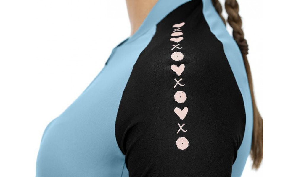 Веломайка Cube ATX WS Half Zip CMPT S/S blue - 3