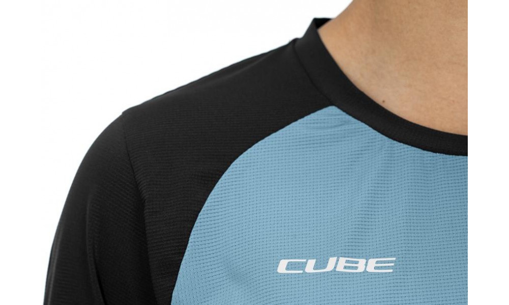 Веломайка Cube ATX WS Round Neck L/S blue'n'black - 2