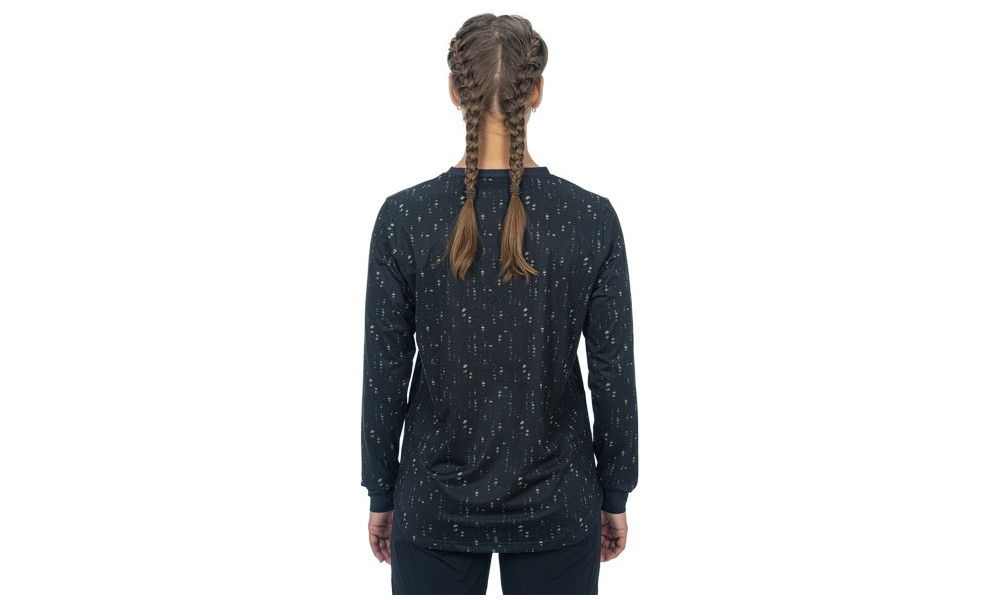 Cycling jersey Cube ATX WS Round Neck L/S black pattern - 4