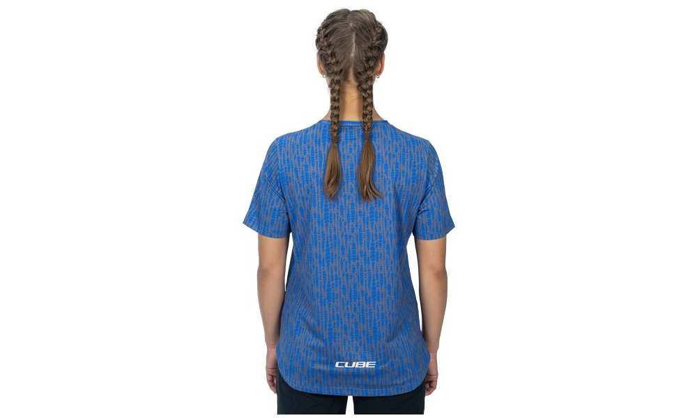 Веломайка Cube ATX WS Round Neck S/S violet pattern - 4