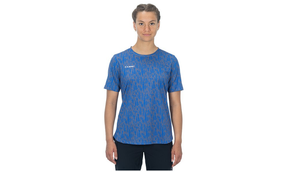 Веломайка Cube ATX WS Round Neck S/S violet pattern - 5