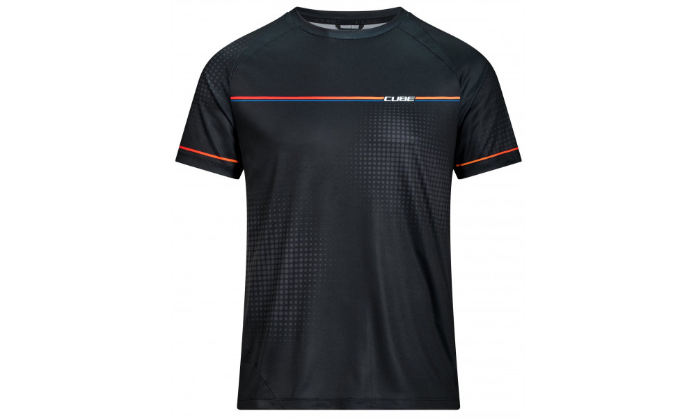 Веломайка Cube Round Neck Tech Teamline S/S black - 1