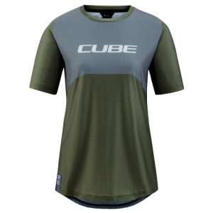Веломайка Cube Vertex WS Round Neck TM S/S olive