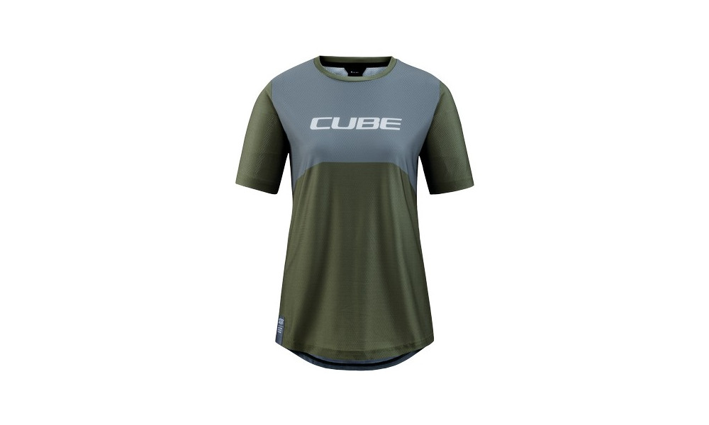 Веломайка Cube Vertex WS Round Neck TM S/S olive - 1