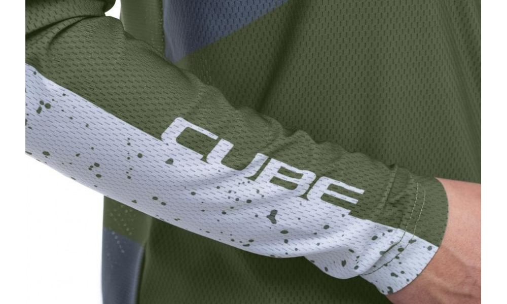 Веломайка Cube Vertex WS Round Neck TM L/S olive - 3
