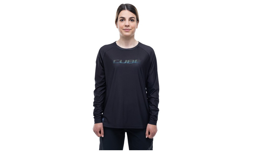 Веломайка Cube Vertex WS Round Neck L/S black - 6