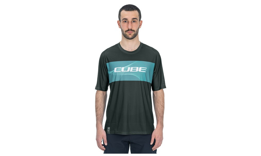 Веломайка Cube Vertex Round Neck S/S grey'n'mint - 5