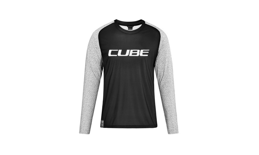 Веломайка Cube Vertex Round Neck L/S black - 1