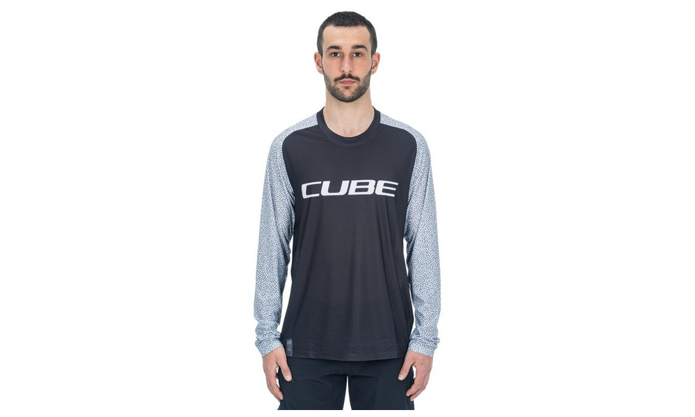 Веломайка Cube Vertex Round Neck L/S black - 5