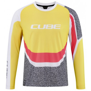 Веломайка Cube Vertex Round Neck L/S yellow'n'pink