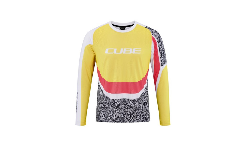 Веломайка Cube Vertex Round Neck L/S yellow'n'pink - 1