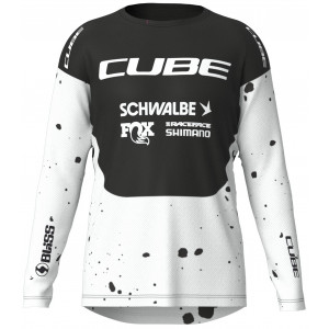 Веломайка Cube MTB WS X Factory Racing L/S black'n'white