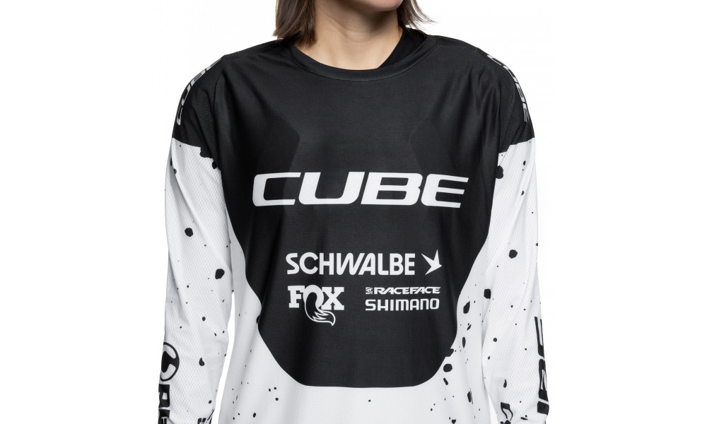 Веломайка Cube MTB WS X Factory Racing L/S black'n'white - 5