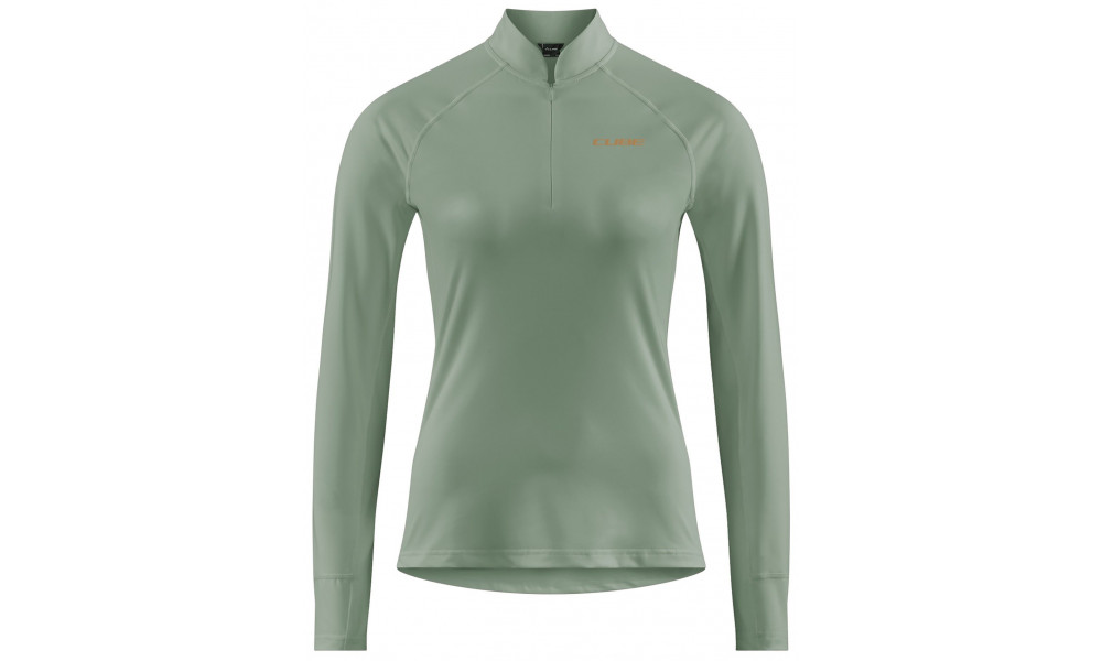 Cycling jersey Cube MTB WS Half Zip L/S green - 1