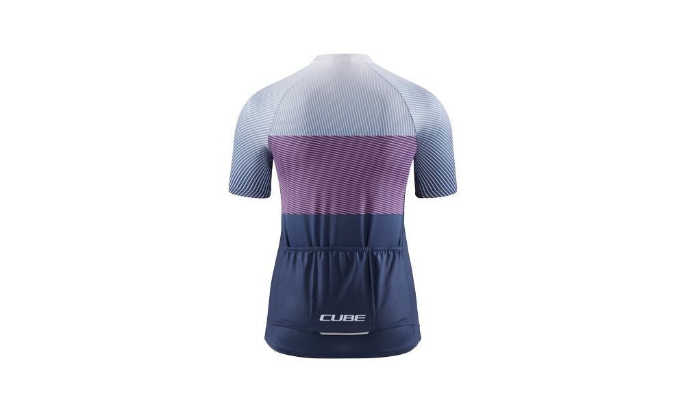 Cycling jersey Cube Teamline WS CMPT S/S blue'n'violet - 2