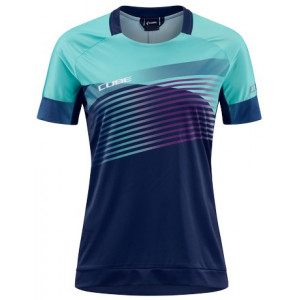 Веломайка Cube Teamline WS Round Neck S/S blue'n'mint