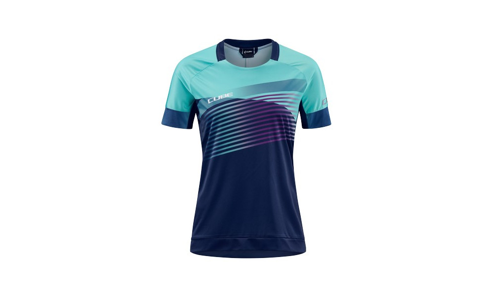 Веломайка Cube Teamline WS Round Neck S/S blue'n'mint - 1