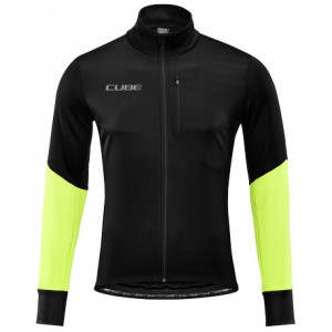 Cycling jacket Cube Blackline Softshell Safety black'n'neon yellow