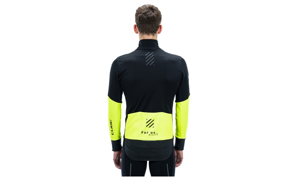 Cycling jacket Cube Blackline Softshell Safety black'n'neon yellow - 4
