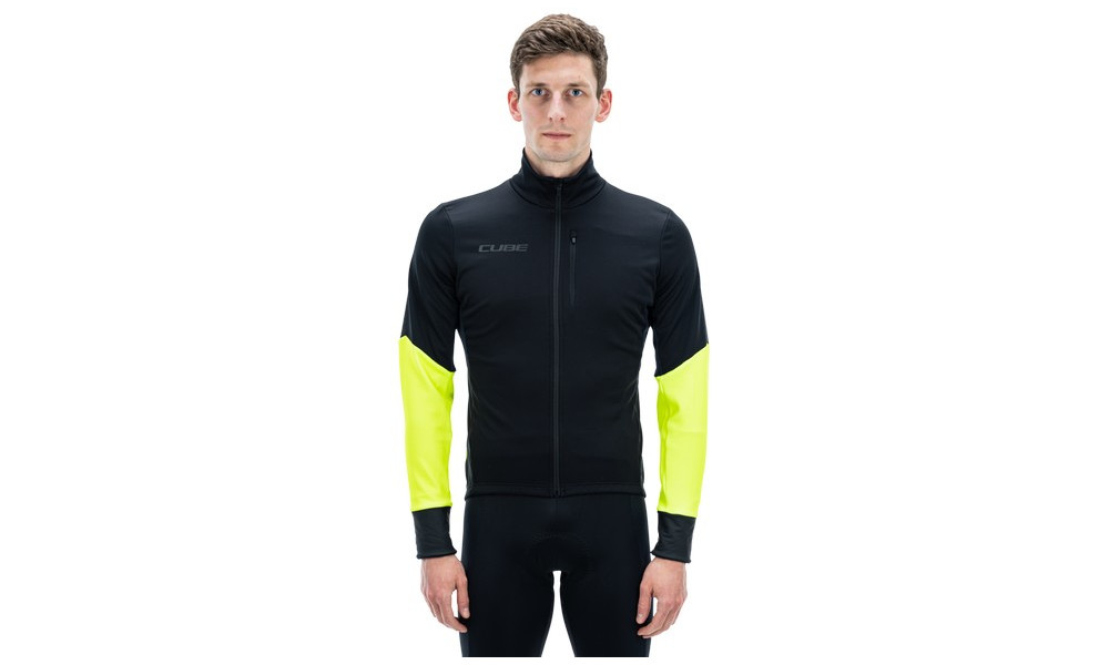 Велокуртка Cube Blackline Softshell Safety black'n'neon yellow - 5
