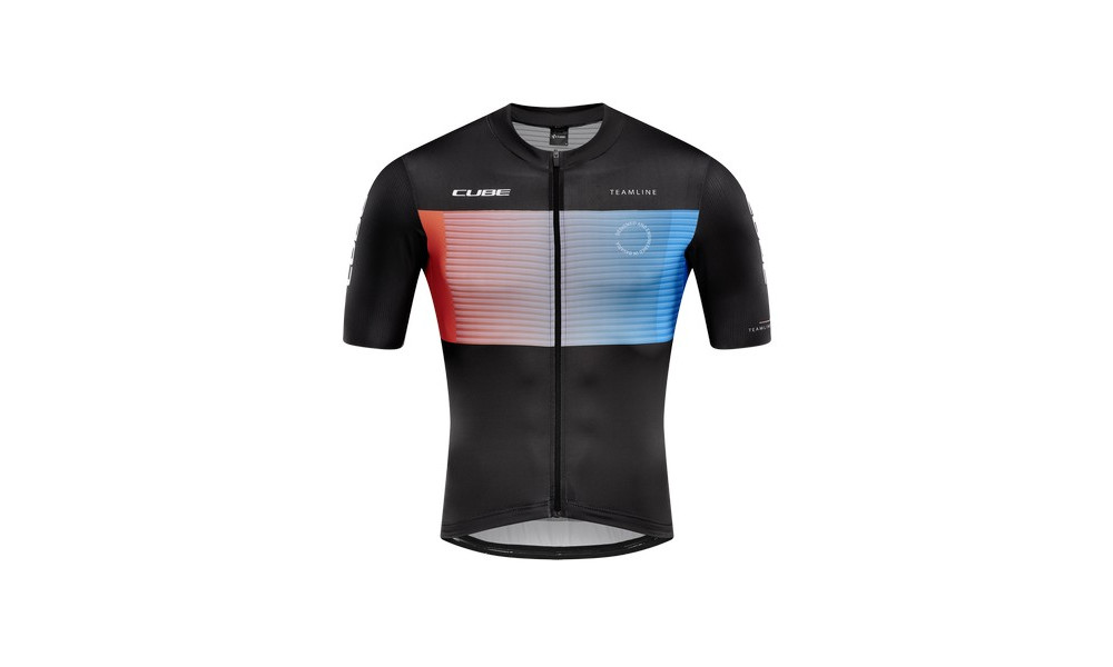 Cycling jersey Cube Teamline S/S black'n'blue'n'red - 1
