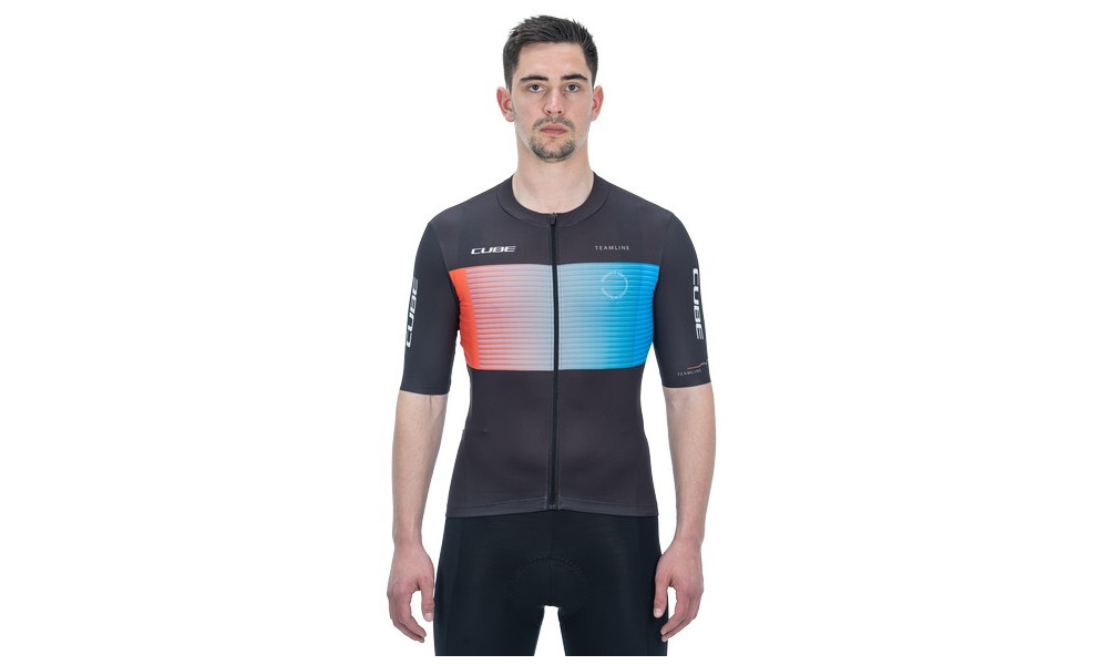 Cycling jersey Cube Teamline S/S black'n'blue'n'red - 5